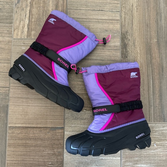 SOREL YOUTH FLURRY GIRLS’ SNOW BOOT size 5 - Picture 9 of 11